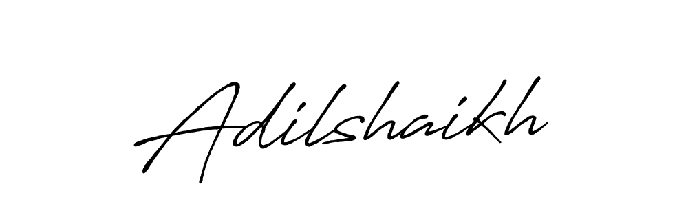 Create a beautiful signature design for name Adilshaikh. With this signature (Antro_Vectra_Bolder) fonts, you can make a handwritten signature for free. Adilshaikh signature style 7 images and pictures png