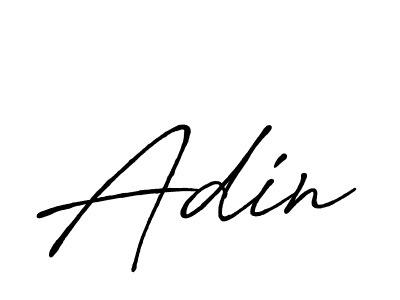 Use a signature maker to create a handwritten signature online. With this signature software, you can design (Antro_Vectra_Bolder) your own signature for name Adin. Adin signature style 7 images and pictures png