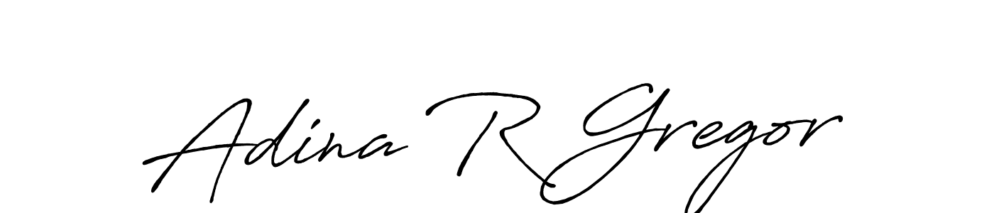 if you are searching for the best signature style for your name Adina R Gregor. so please give up your signature search. here we have designed multiple signature styles  using Antro_Vectra_Bolder. Adina R Gregor signature style 7 images and pictures png