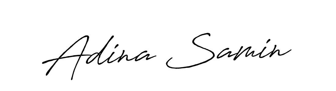 The best way (Antro_Vectra_Bolder) to make a short signature is to pick only two or three words in your name. The name Adina Samin include a total of six letters. For converting this name. Adina Samin signature style 7 images and pictures png