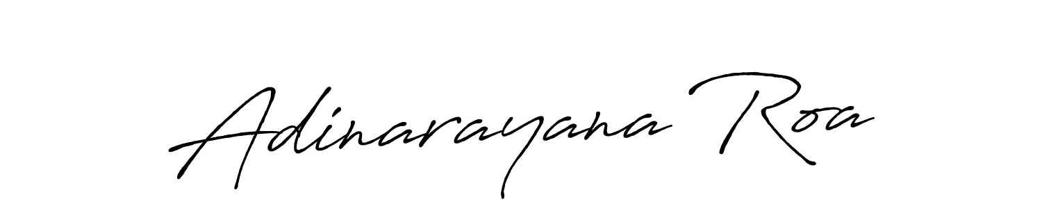 Antro_Vectra_Bolder is a professional signature style that is perfect for those who want to add a touch of class to their signature. It is also a great choice for those who want to make their signature more unique. Get Adinarayana Roa name to fancy signature for free. Adinarayana Roa signature style 7 images and pictures png