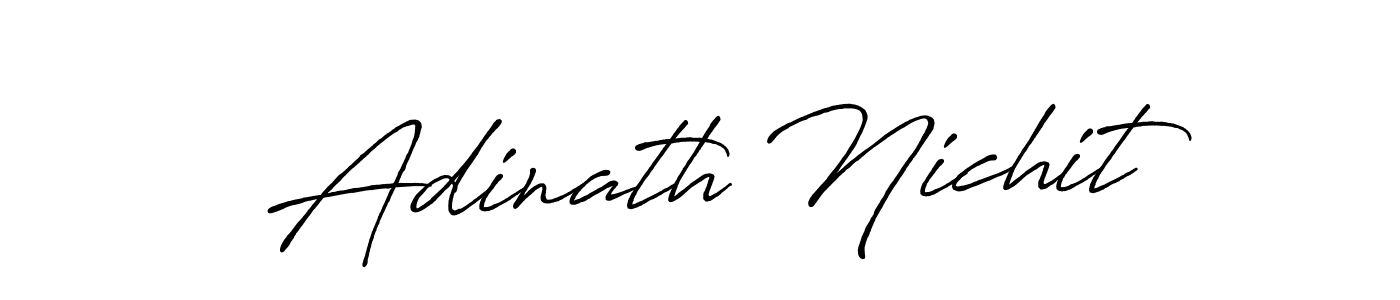 Use a signature maker to create a handwritten signature online. With this signature software, you can design (Antro_Vectra_Bolder) your own signature for name Adinath Nichit. Adinath Nichit signature style 7 images and pictures png
