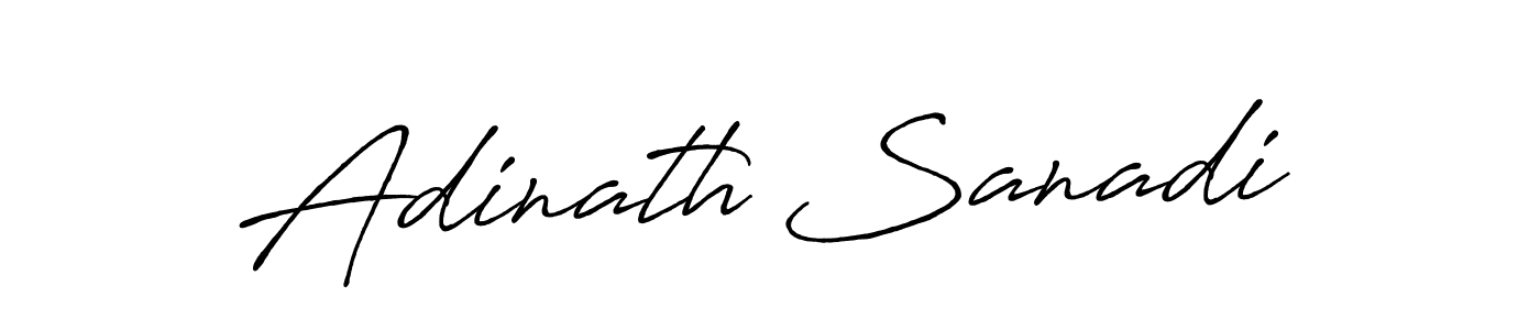 Make a beautiful signature design for name Adinath Sanadi. With this signature (Antro_Vectra_Bolder) style, you can create a handwritten signature for free. Adinath Sanadi signature style 7 images and pictures png