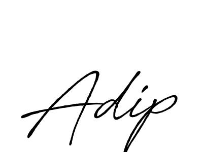 The best way (Antro_Vectra_Bolder) to make a short signature is to pick only two or three words in your name. The name Adip include a total of six letters. For converting this name. Adip signature style 7 images and pictures png