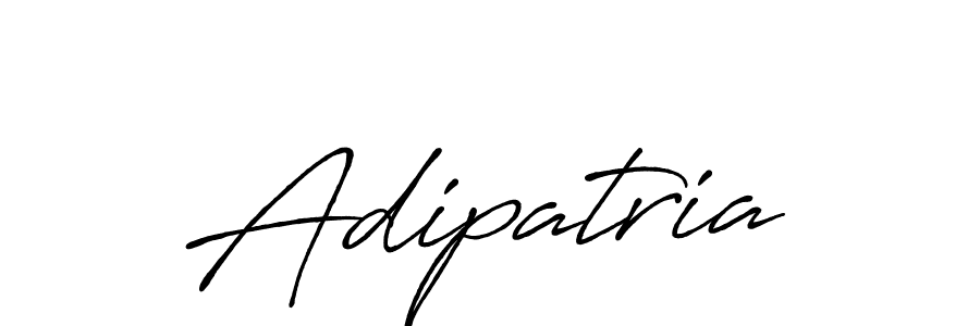 How to make Adipatria name signature. Use Antro_Vectra_Bolder style for creating short signs online. This is the latest handwritten sign. Adipatria signature style 7 images and pictures png