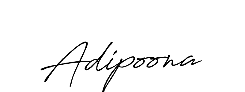 Make a beautiful signature design for name Adipoona. With this signature (Antro_Vectra_Bolder) style, you can create a handwritten signature for free. Adipoona signature style 7 images and pictures png