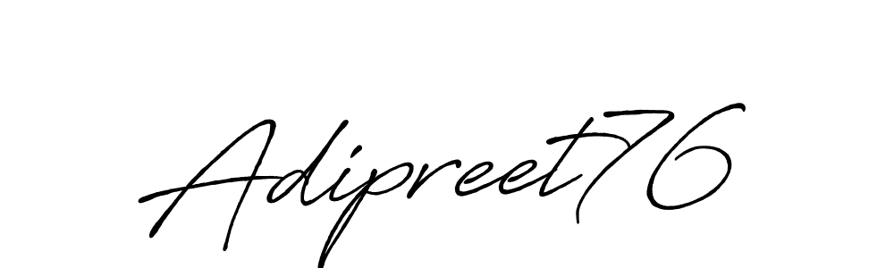 Create a beautiful signature design for name Adipreet76. With this signature (Antro_Vectra_Bolder) fonts, you can make a handwritten signature for free. Adipreet76 signature style 7 images and pictures png