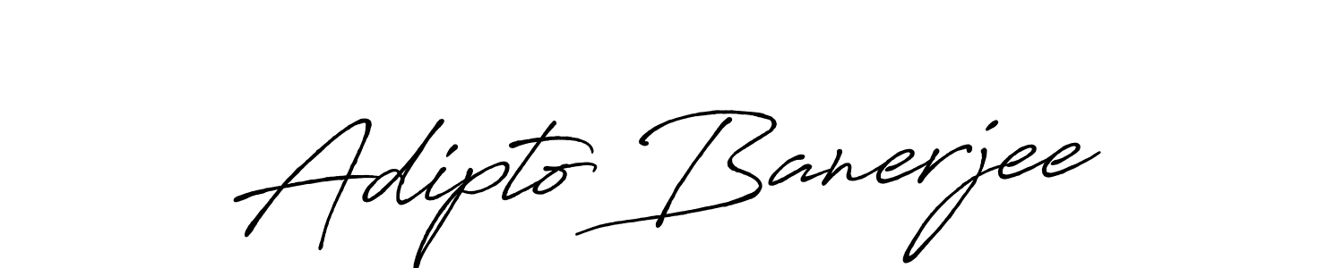 Use a signature maker to create a handwritten signature online. With this signature software, you can design (Antro_Vectra_Bolder) your own signature for name Adipto Banerjee. Adipto Banerjee signature style 7 images and pictures png