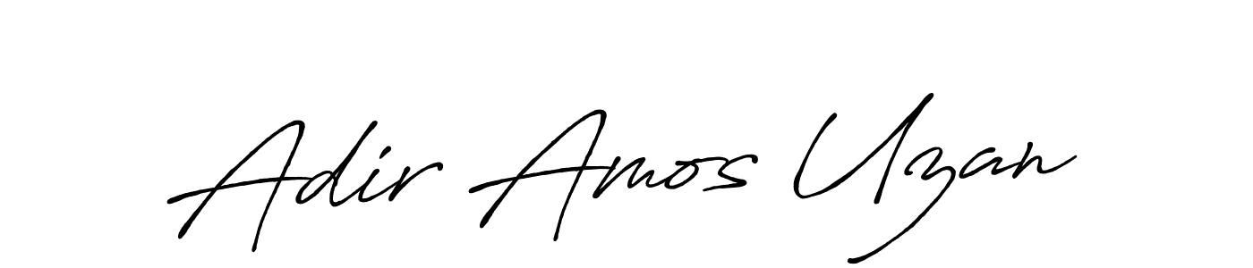 Antro_Vectra_Bolder is a professional signature style that is perfect for those who want to add a touch of class to their signature. It is also a great choice for those who want to make their signature more unique. Get Adir Amos Uzan name to fancy signature for free. Adir Amos Uzan signature style 7 images and pictures png