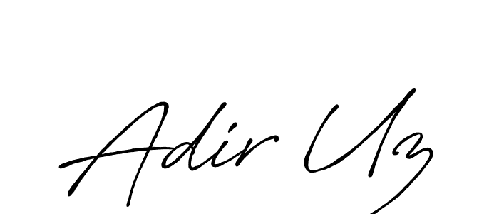 How to make Adir Uz signature? Antro_Vectra_Bolder is a professional autograph style. Create handwritten signature for Adir Uz name. Adir Uz signature style 7 images and pictures png