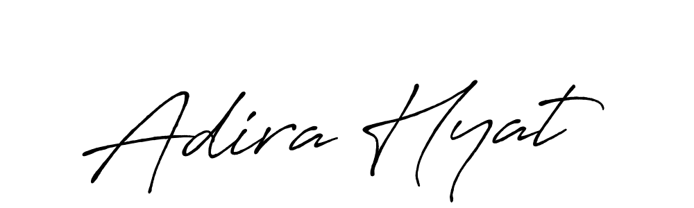 You should practise on your own different ways (Antro_Vectra_Bolder) to write your name (Adira Hyat) in signature. don't let someone else do it for you. Adira Hyat signature style 7 images and pictures png