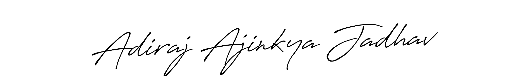 Adiraj Ajinkya Jadhav stylish signature style. Best Handwritten Sign (Antro_Vectra_Bolder) for my name. Handwritten Signature Collection Ideas for my name Adiraj Ajinkya Jadhav. Adiraj Ajinkya Jadhav signature style 7 images and pictures png