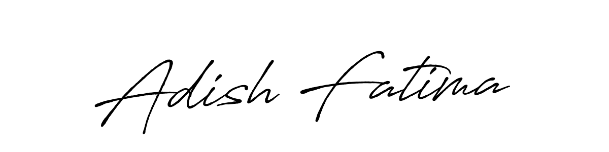 The best way (Antro_Vectra_Bolder) to make a short signature is to pick only two or three words in your name. The name Adish Fatima include a total of six letters. For converting this name. Adish Fatima signature style 7 images and pictures png