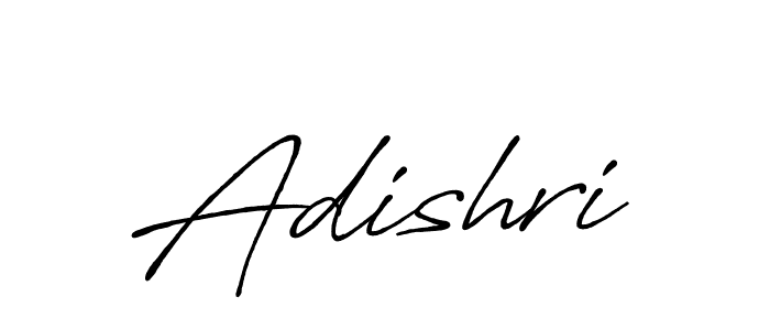 Use a signature maker to create a handwritten signature online. With this signature software, you can design (Antro_Vectra_Bolder) your own signature for name Adishri. Adishri signature style 7 images and pictures png