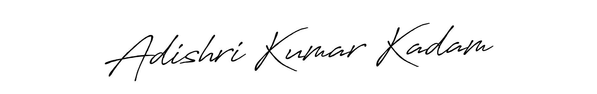 The best way (Antro_Vectra_Bolder) to make a short signature is to pick only two or three words in your name. The name Adishri Kumar Kadam include a total of six letters. For converting this name. Adishri Kumar Kadam signature style 7 images and pictures png
