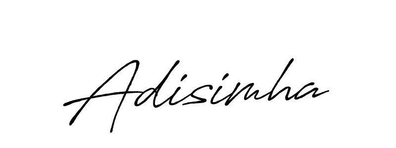 Use a signature maker to create a handwritten signature online. With this signature software, you can design (Antro_Vectra_Bolder) your own signature for name Adisimha. Adisimha signature style 7 images and pictures png