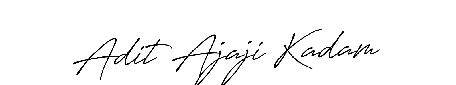 This is the best signature style for the Adit Ajaji Kadam name. Also you like these signature font (Antro_Vectra_Bolder). Mix name signature. Adit Ajaji Kadam signature style 7 images and pictures png