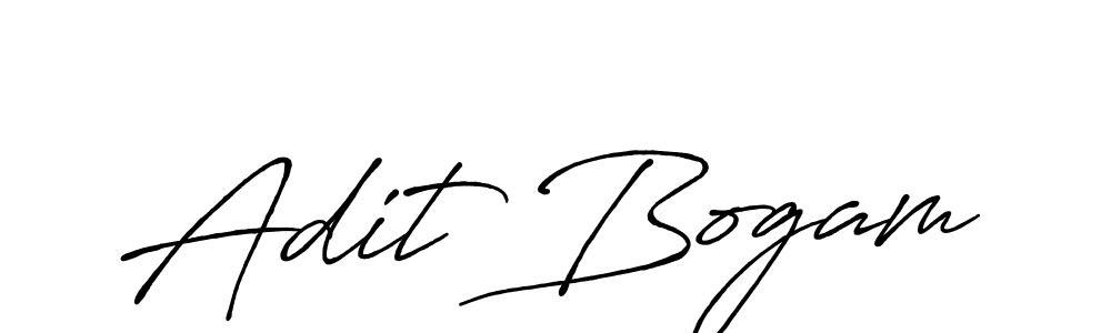 How to make Adit Bogam signature? Antro_Vectra_Bolder is a professional autograph style. Create handwritten signature for Adit Bogam name. Adit Bogam signature style 7 images and pictures png