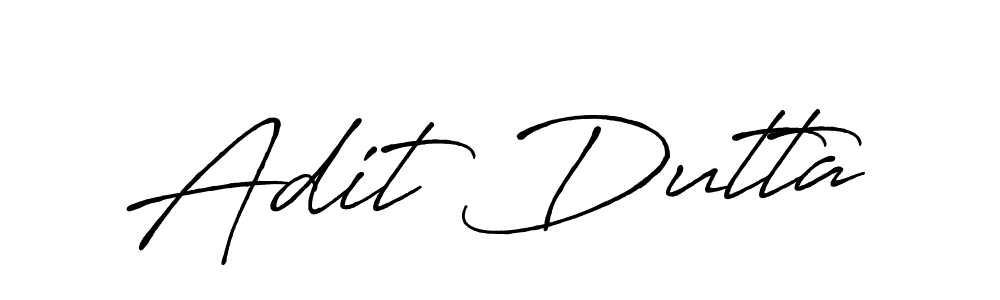 It looks lik you need a new signature style for name Adit Dutta. Design unique handwritten (Antro_Vectra_Bolder) signature with our free signature maker in just a few clicks. Adit Dutta signature style 7 images and pictures png
