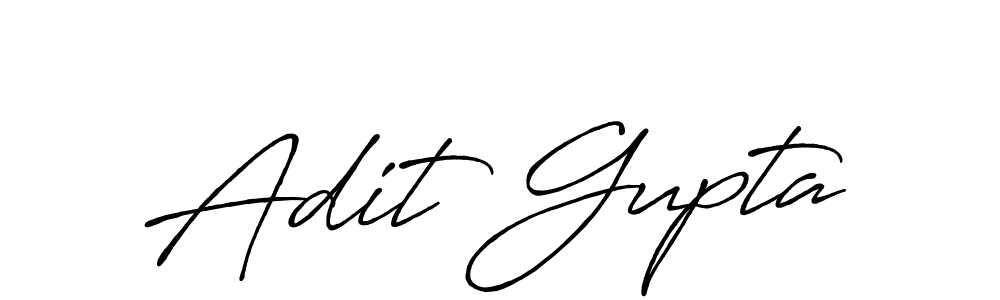 Also You can easily find your signature by using the search form. We will create Adit Gupta name handwritten signature images for you free of cost using Antro_Vectra_Bolder sign style. Adit Gupta signature style 7 images and pictures png