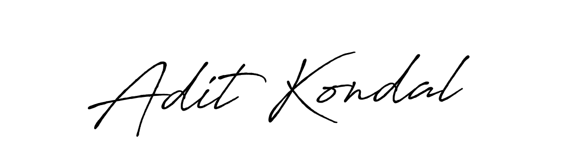 Here are the top 10 professional signature styles for the name Adit Kondal. These are the best autograph styles you can use for your name. Adit Kondal signature style 7 images and pictures png