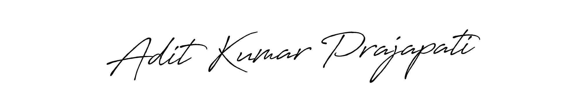 It looks lik you need a new signature style for name Adit Kumar Prajapati. Design unique handwritten (Antro_Vectra_Bolder) signature with our free signature maker in just a few clicks. Adit Kumar Prajapati signature style 7 images and pictures png