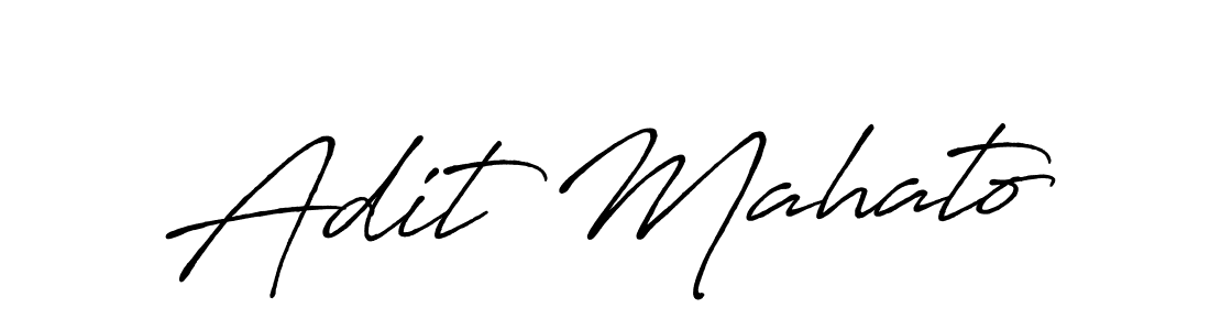 This is the best signature style for the Adit Mahato name. Also you like these signature font (Antro_Vectra_Bolder). Mix name signature. Adit Mahato signature style 7 images and pictures png