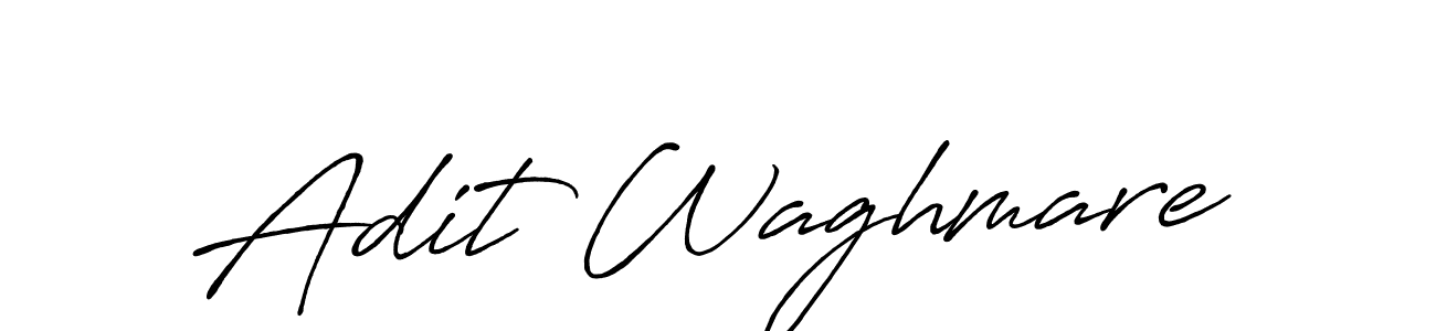 How to make Adit Waghmare signature? Antro_Vectra_Bolder is a professional autograph style. Create handwritten signature for Adit Waghmare name. Adit Waghmare signature style 7 images and pictures png