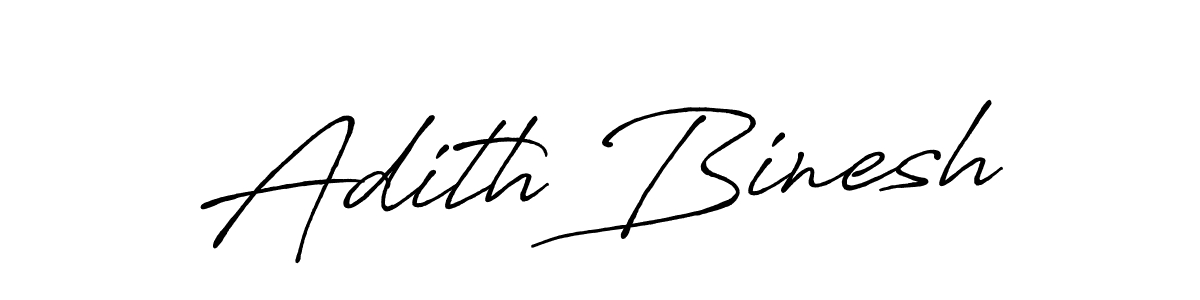 Also we have Adith Binesh name is the best signature style. Create professional handwritten signature collection using Antro_Vectra_Bolder autograph style. Adith Binesh signature style 7 images and pictures png