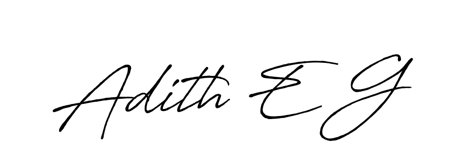 How to make Adith E G signature? Antro_Vectra_Bolder is a professional autograph style. Create handwritten signature for Adith E G name. Adith E G signature style 7 images and pictures png