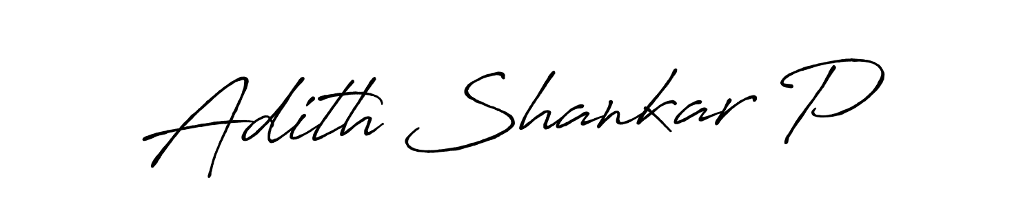 Once you've used our free online signature maker to create your best signature Antro_Vectra_Bolder style, it's time to enjoy all of the benefits that Adith Shankar P name signing documents. Adith Shankar P signature style 7 images and pictures png