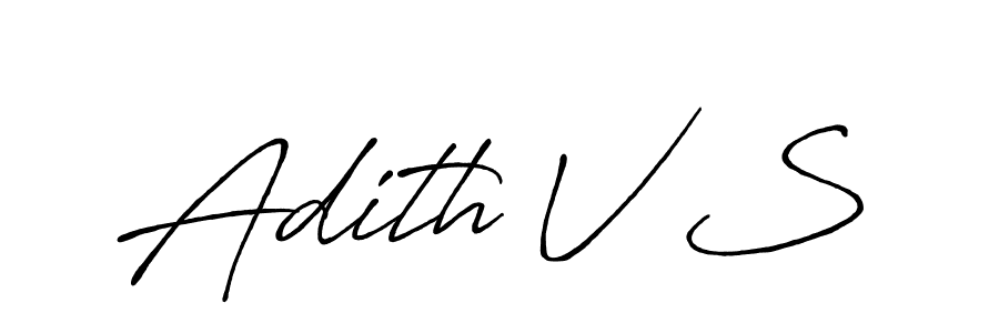 This is the best signature style for the Adith V S name. Also you like these signature font (Antro_Vectra_Bolder). Mix name signature. Adith V S signature style 7 images and pictures png