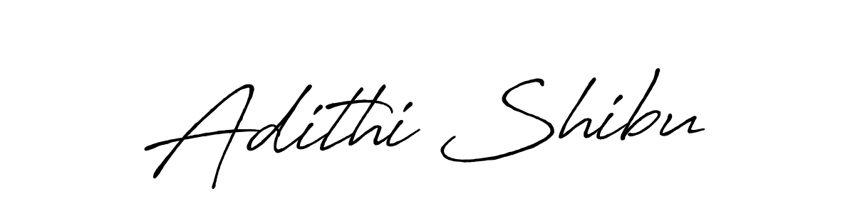 Also we have Adithi Shibu name is the best signature style. Create professional handwritten signature collection using Antro_Vectra_Bolder autograph style. Adithi Shibu signature style 7 images and pictures png