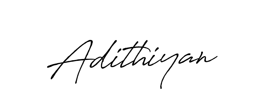 Design your own signature with our free online signature maker. With this signature software, you can create a handwritten (Antro_Vectra_Bolder) signature for name Adithiyan. Adithiyan signature style 7 images and pictures png