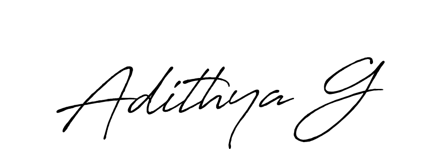 How to make Adithya G name signature. Use Antro_Vectra_Bolder style for creating short signs online. This is the latest handwritten sign. Adithya G signature style 7 images and pictures png