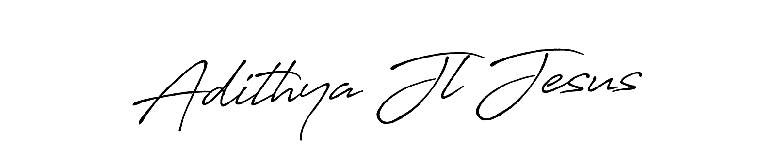 Adithya Jl Jesus stylish signature style. Best Handwritten Sign (Antro_Vectra_Bolder) for my name. Handwritten Signature Collection Ideas for my name Adithya Jl Jesus. Adithya Jl Jesus signature style 7 images and pictures png