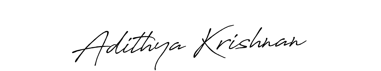 Use a signature maker to create a handwritten signature online. With this signature software, you can design (Antro_Vectra_Bolder) your own signature for name Adithya Krishnan. Adithya Krishnan signature style 7 images and pictures png