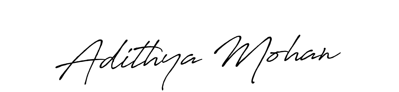 How to make Adithya Mohan signature? Antro_Vectra_Bolder is a professional autograph style. Create handwritten signature for Adithya Mohan name. Adithya Mohan signature style 7 images and pictures png