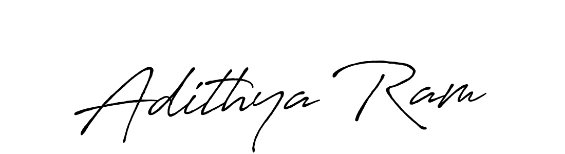 Create a beautiful signature design for name Adithya Ram. With this signature (Antro_Vectra_Bolder) fonts, you can make a handwritten signature for free. Adithya Ram signature style 7 images and pictures png