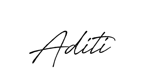 Make a beautiful signature design for name Aditi . With this signature (Antro_Vectra_Bolder) style, you can create a handwritten signature for free. Aditi  signature style 7 images and pictures png