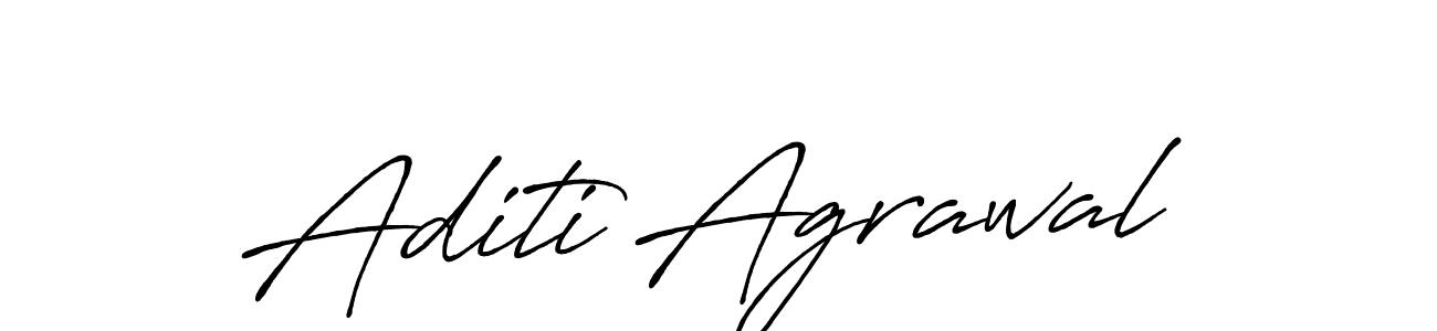 How to make Aditi Agrawal name signature. Use Antro_Vectra_Bolder style for creating short signs online. This is the latest handwritten sign. Aditi Agrawal signature style 7 images and pictures png