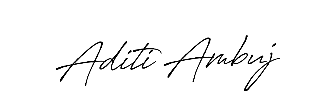 Make a short Aditi Ambuj signature style. Manage your documents anywhere anytime using Antro_Vectra_Bolder. Create and add eSignatures, submit forms, share and send files easily. Aditi Ambuj signature style 7 images and pictures png