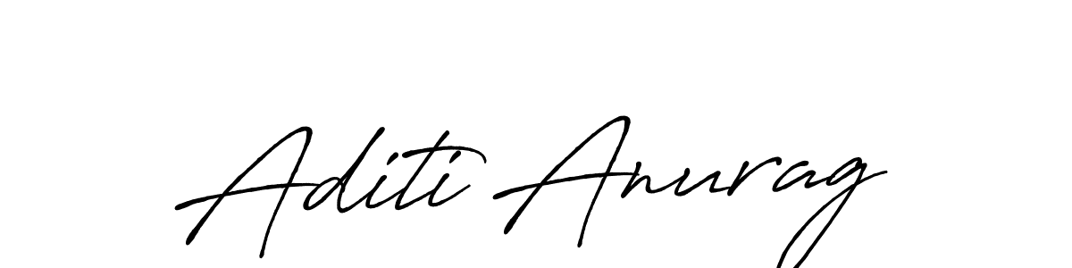 Aditi Anurag stylish signature style. Best Handwritten Sign (Antro_Vectra_Bolder) for my name. Handwritten Signature Collection Ideas for my name Aditi Anurag. Aditi Anurag signature style 7 images and pictures png