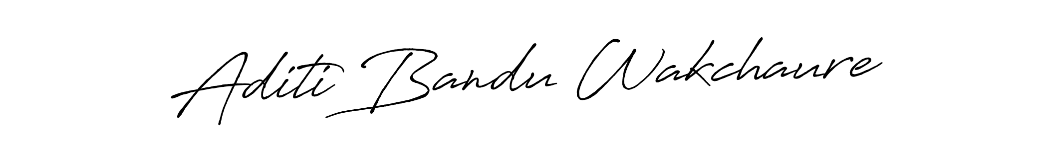 Make a beautiful signature design for name Aditi Bandu Wakchaure. Use this online signature maker to create a handwritten signature for free. Aditi Bandu Wakchaure signature style 7 images and pictures png