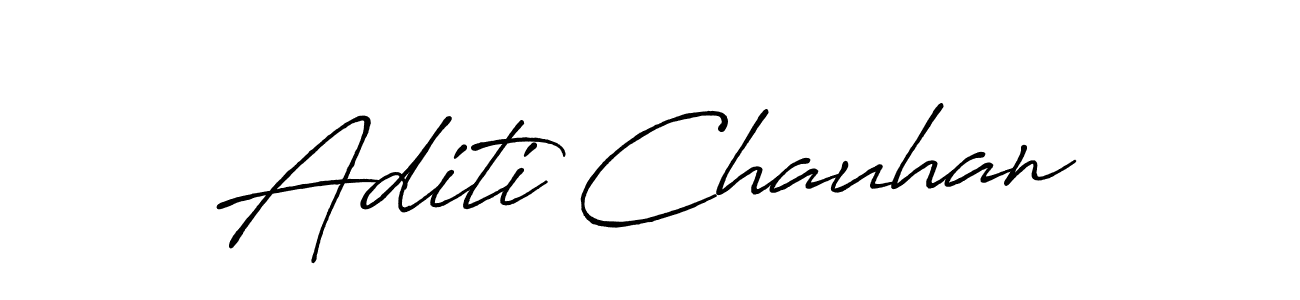 Aditi Chauhan stylish signature style. Best Handwritten Sign (Antro_Vectra_Bolder) for my name. Handwritten Signature Collection Ideas for my name Aditi Chauhan. Aditi Chauhan signature style 7 images and pictures png