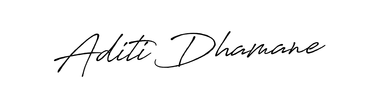 How to make Aditi Dhamane signature? Antro_Vectra_Bolder is a professional autograph style. Create handwritten signature for Aditi Dhamane name. Aditi Dhamane signature style 7 images and pictures png