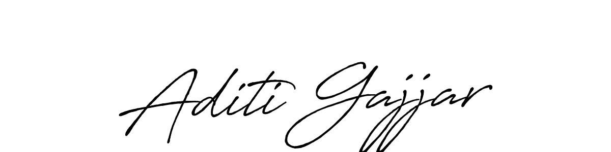Design your own signature with our free online signature maker. With this signature software, you can create a handwritten (Antro_Vectra_Bolder) signature for name Aditi Gajjar. Aditi Gajjar signature style 7 images and pictures png