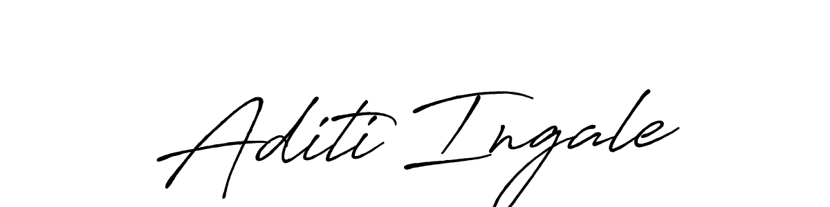 Use a signature maker to create a handwritten signature online. With this signature software, you can design (Antro_Vectra_Bolder) your own signature for name Aditi Ingale. Aditi Ingale signature style 7 images and pictures png