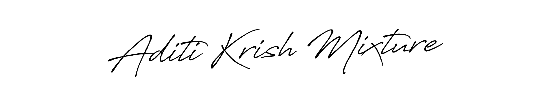 if you are searching for the best signature style for your name Aditi Krish Mixture. so please give up your signature search. here we have designed multiple signature styles  using Antro_Vectra_Bolder. Aditi Krish Mixture signature style 7 images and pictures png