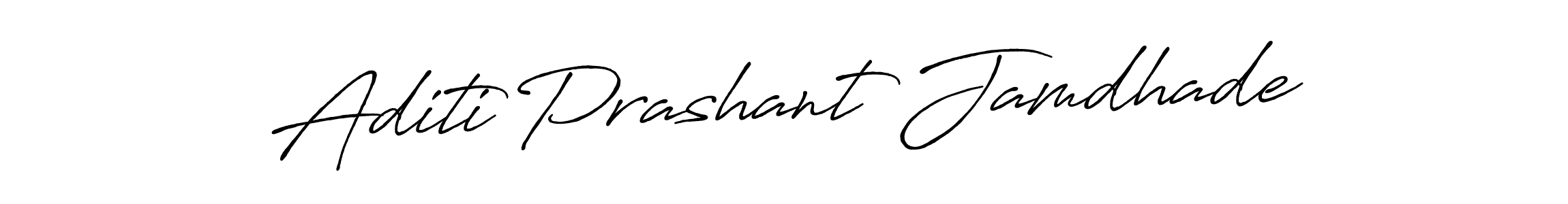 Create a beautiful signature design for name Aditi Prashant Jamdhade. With this signature (Antro_Vectra_Bolder) fonts, you can make a handwritten signature for free. Aditi Prashant Jamdhade signature style 7 images and pictures png